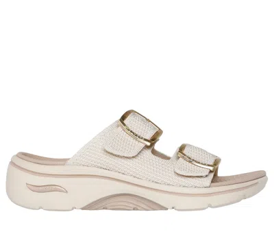 Skechers Women's Go Walk Arch Fit 2.0 Sandals - Chloe In White