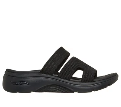 Skechers Go Walk Arch Fit 2.0 Leila Sandal In Black