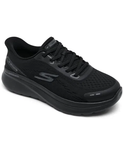 Skechers Women's Go Walk Arch Fit N-joy Walking Sneakers Wide Width From Finish Line In Black