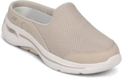 Skechers Women Go Walk Arch Fit Seven Seas Sneaker In Taupe