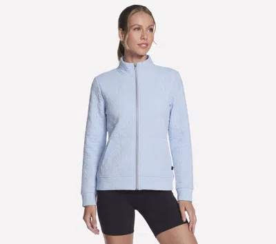 Skechers Women's Go Walk Everywhere Cozy Fit Diamond Jacket In Blue