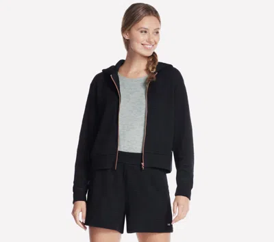 Skechers Women's Go Walk Everywhere Diamond Full Zip Jacket In Black