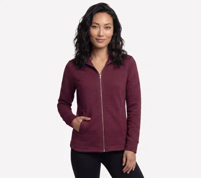Skechers Women's Go Walk Everywhere Tunic Top Jacket In Burgundy