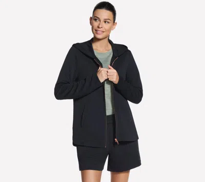 Skechers Women's Go Walk Everywhere Tunic Top Jacket In Black