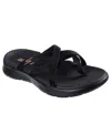 Skechers Women's Go Walk Flex Sandal In Black