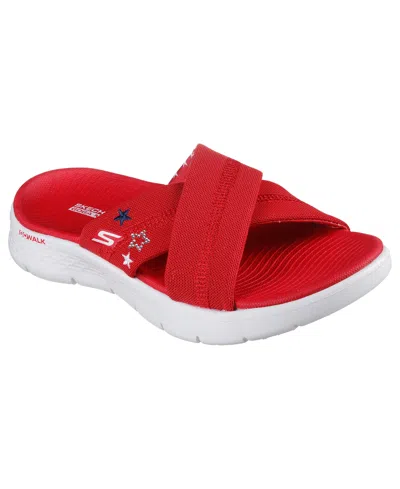 Skechers Women's Go Walk Flex Sandal In Red