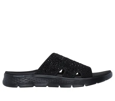 Skechers Women's Go Walk Flex Sandals - Glitz In Black