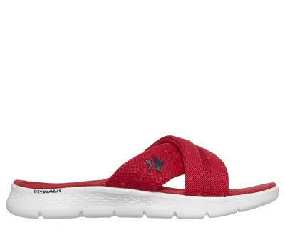 Skechers Women's Go Walk Flex Sandals - Lyra In Red