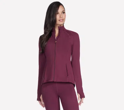 Skechers Women's Go Walk Jacket In Burgundy