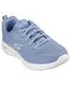 Skechers Women's Go Walk Joy Lace Walking Sneakers From Finish Line In Blue