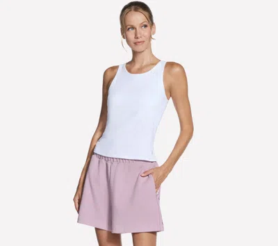 Skechers Women's Go Walk Luxe Rib Tank Top In White