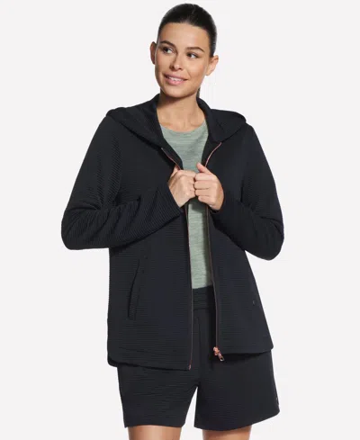 Skechers Women's Go Walk Ottoman Tunic Jacket In Black