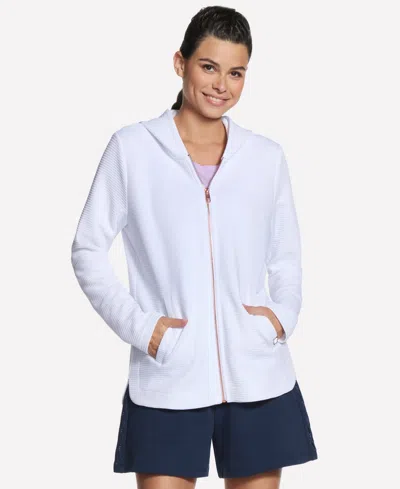 Skechers Women's Go Walk Ottoman Tunic Jacket In White