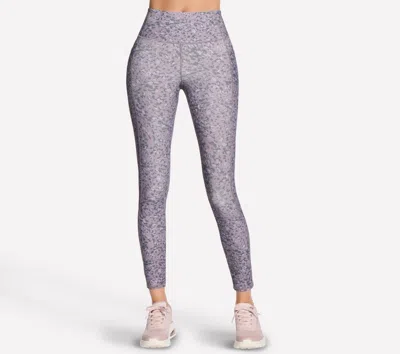 Skechers Women's Go Walk Printed Full Length High-waisted Legging In Purple