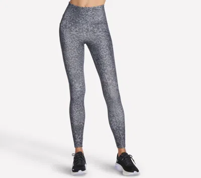 Skechers Women's Go Walk Printed Full Length High-waisted Legging In Gray