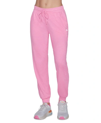 Skechers Women's Go Walk Wear Go Dri Swift Jogger Pants In Pink Cosmos,fairy Tale