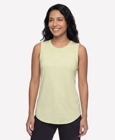 Skechers Women's Godri Swift Crewneck Tunic Tank Top In Yellow