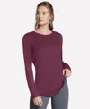 Skechers Women's Godri Swift Long-sleeve Tunic In Burgundy