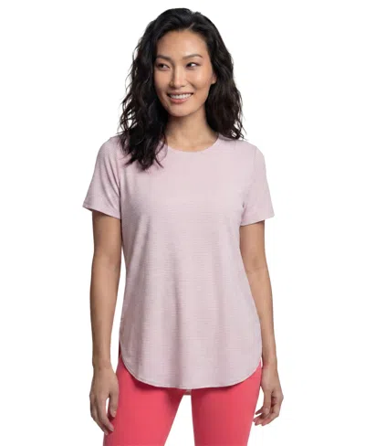 Skechers Women's Godri Swift Stripe Tunic T-shirt In Fragrant Liliac