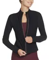 Skechers Women's Goflex Ribbed Jacket In Black