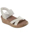 Skechers Women's Hands-free Slip-ins Cali: Beverlee Lux Wedge Sandals From Finish Line In Natural