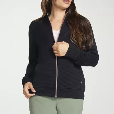 Skechers Women's Hoodless Hoodie Go Walk Everywhere Jacket In Black