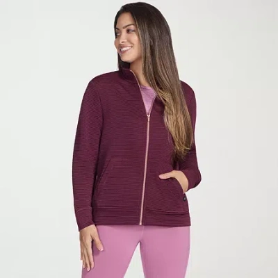 Skechers Women's Hoodless Hoodie Go Walk Everywhere Jacket In Burgundy