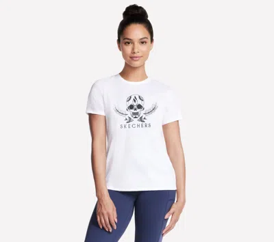 Skechers Women's I Guide You To Your Destiny T-shirt In White