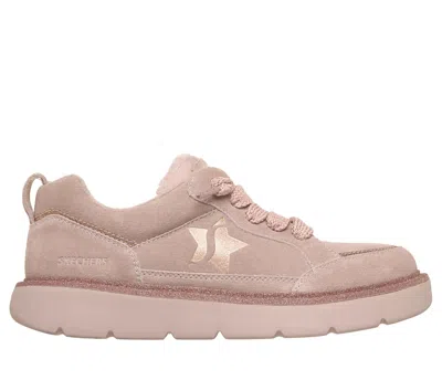 Skechers Women's Keepsakes Cozy - Street Hiker Star Bootie Shoes In Pink