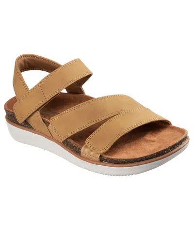 Skechers Women's Lifted Comfort Sandals From Finish Line In Chestnut