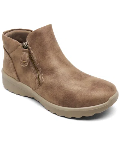 Skechers Women's Lovely Vibe Zip Boots From Finish Line In Mushroom