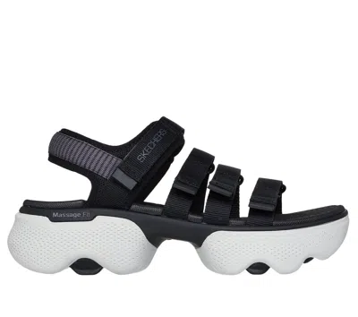 Skechers Women's Massage Fit Edge - Lysa Sandals In Black