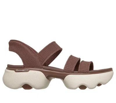 Skechers Women's Massage Fit Edge - Wren Sandals In Brown