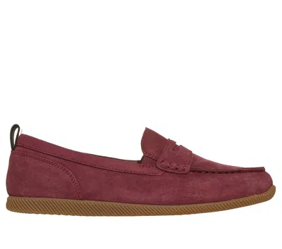 Skechers Women's Midcity - Preppy Chic Loafer Shoes In Wine