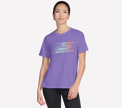 Skechers Women's Motion Short Sleeve T-shirt In Purple