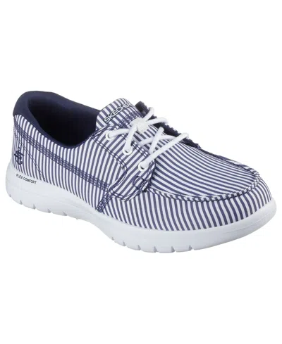 Skechers Women's On The Go Flex In Navy,white