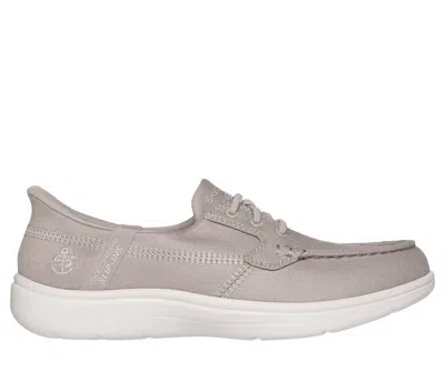Skechers Women's On The Go Flex Radiant Brooklyn Shoe In Natural In White