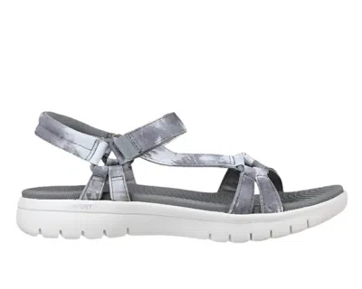 Skechers Women's On The Go Flex-spring Fling Sandal In Grey In Multi
