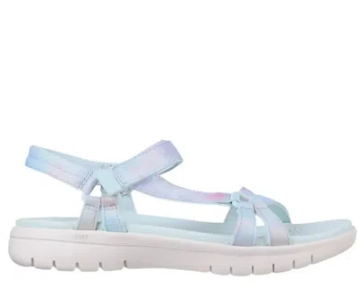 Skechers Women's On The Go Flex-spring Fling Sandal In Jeans In Gray