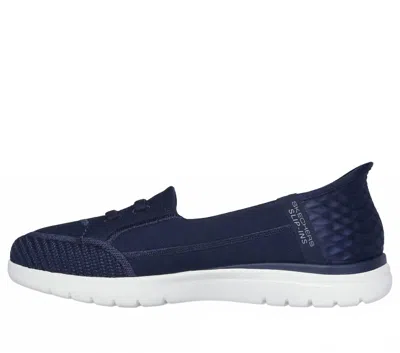 Skechers Women's On The Go Flex Top Shoes In Navy/grey In Blue