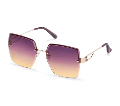 Skechers Women's Oversized Rimless Square Sunglasses In Purple