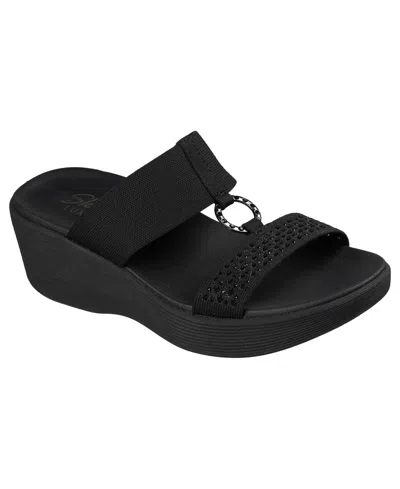 Skechers Women's Parallel Lite -â Viral Queen Wedge Sandals From Finish Line In Black