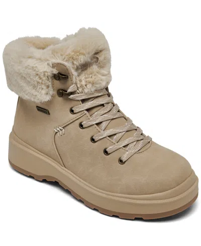 Skechers Women's Park City Waterproof Hiking Boots From Finish Line In Natural