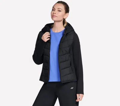 Skechers Women's Performance Elite Cozy Fit Hooded Jacket In Black