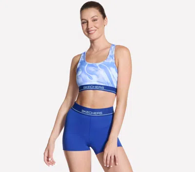 Skechers Women's Printed Pace Bra Top In Blue