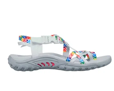 Skechers Women's Reggae-bright Direction Sandal In Gray/multi