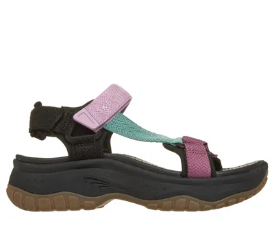 Skechers Women's Reggae Max - Summer Mood Sandals In Black