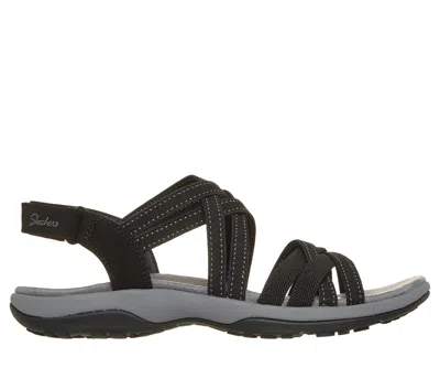 Skechers Women's Reggae Slim - Summer Getaway Sandals In Black