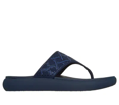 Skechers Women's Relaxed Fit: Asana Luxe - Keep Dazzling Sandals In Blue