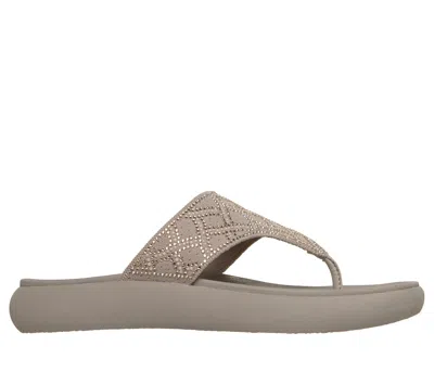 Skechers Women's Relaxed Fit: Asana Luxe - Keep Dazzling Sandals In Gray